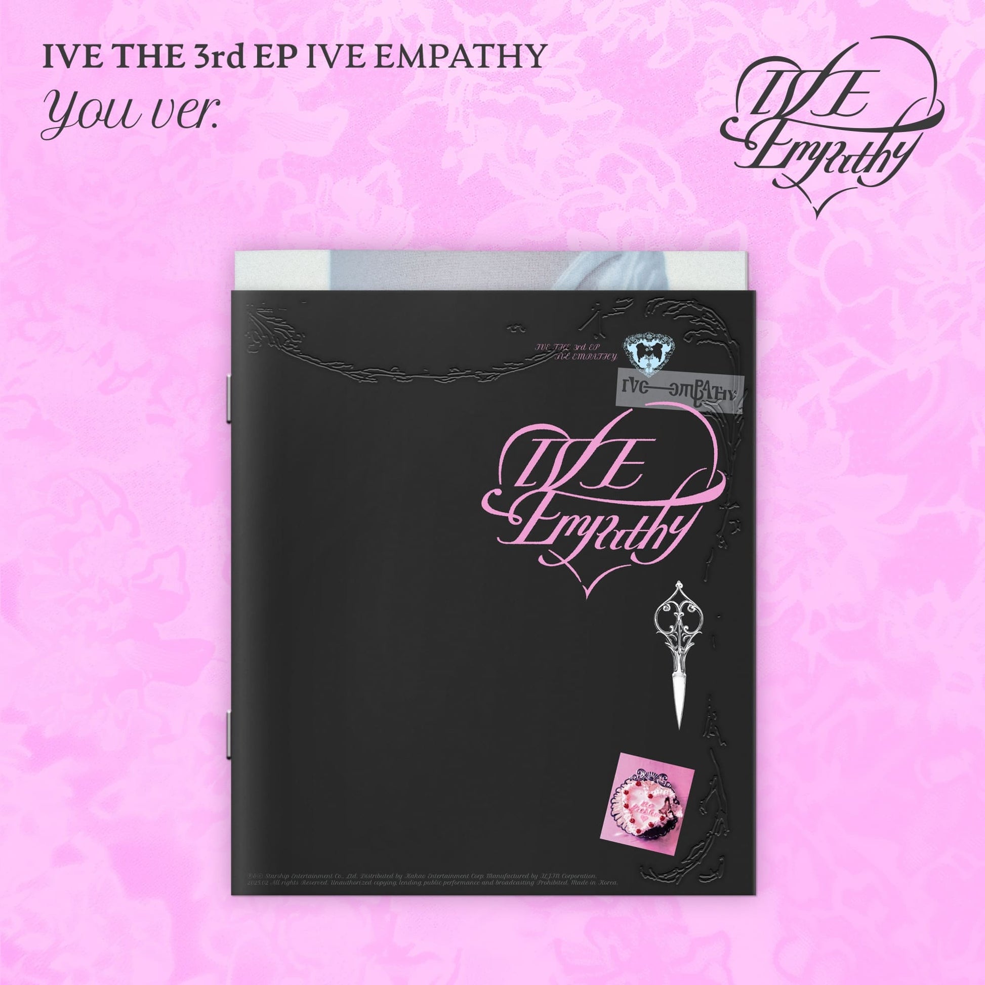 IVE 3rd EP Album IVE EMPATHY (YOU VER.) with Photobook, Photo set, Photocard, CD-R, Folded poster.