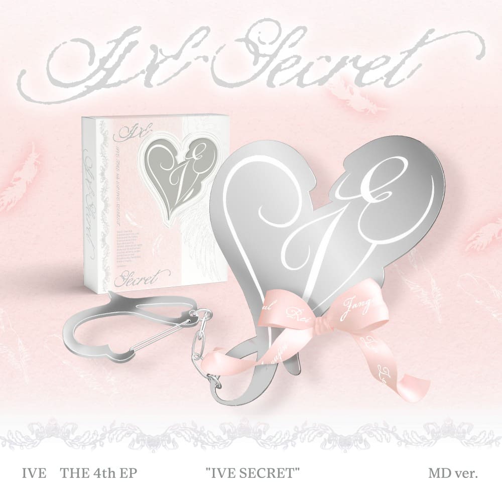 IVE 4th EP Album IVE SECRET (MD VER.) with Mirror keyring, Photocard set, Accordion lyrics paper, QR Card.