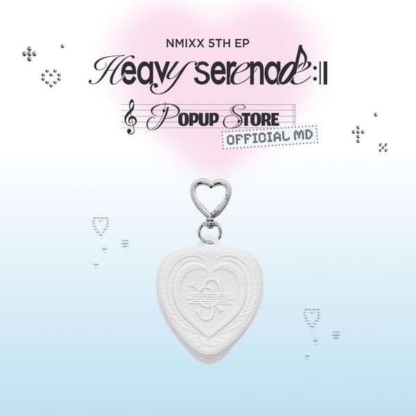 NMIXX - HEAVY SERENADE POP-UP STORE OFFICIAL MERCH HEART CLICKER KEYRING