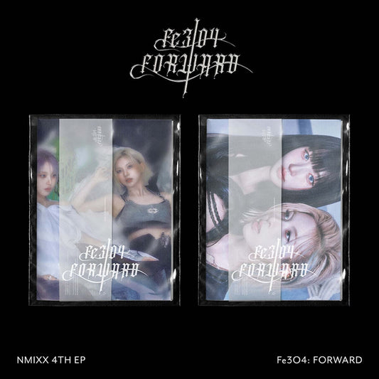 NMIXX - 4TH EP ALBUM Fe3O4: FORWARD with Booklet, Lyrics poster, Accordion postcard, Boarding ticket, Photocard, Unit photocard, Poster.