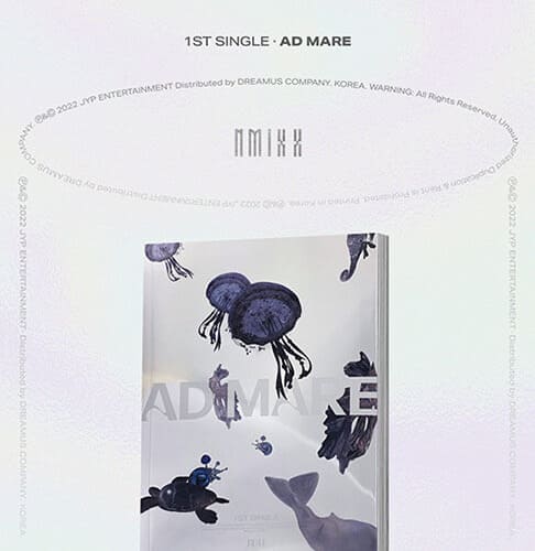 NMIXX 1st Single Album AD MARE LIGHT VER. with Photobook, Photocard, CD.