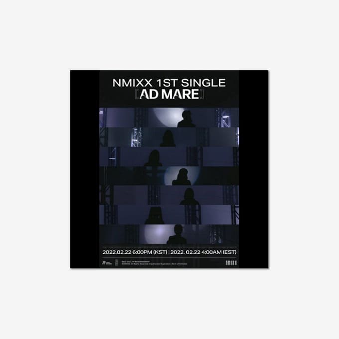 NMIXX 1st Single Album AD MARE LIMITED VER. with Premium membership card, ID Photo, Photocard, Polaroid, Photobook, Poster.