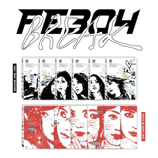 NMIXX 2nd EP Album Fe3O4: BREAK (SQUARE ONE / MIXX BLOOD VER.) with Photobook, Postcard, Photocard, Poster.