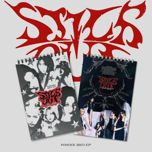 NMIXX 3rd EP Album Fe3O4: STICK OUT with Photobook, Postcard, CD, Sticker, Photocard, Unit Photocard, Sticker.
