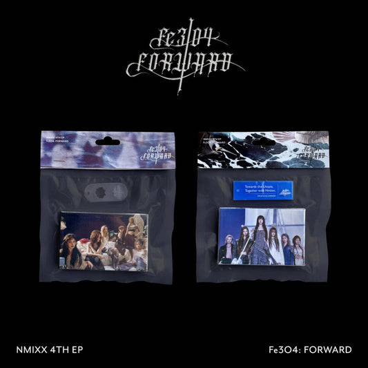 NMIXX 4th EP Album Fe3O4: FORWARD Platform Album POCAALBUM Ver. (Ready / Go Ver.) with Acrylic Keyring, Photocard set, QR Card, Selfie photocards, Digital content.