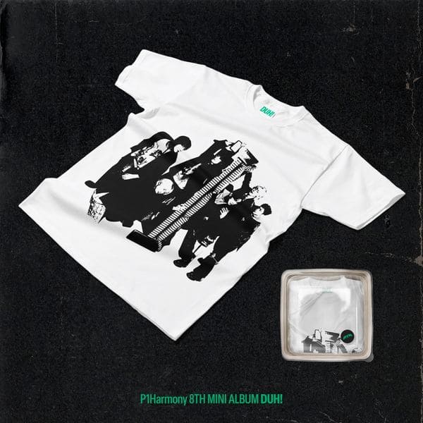 P1Harmony 8th Mini Album DUH! PLAIN WHITE T VER.