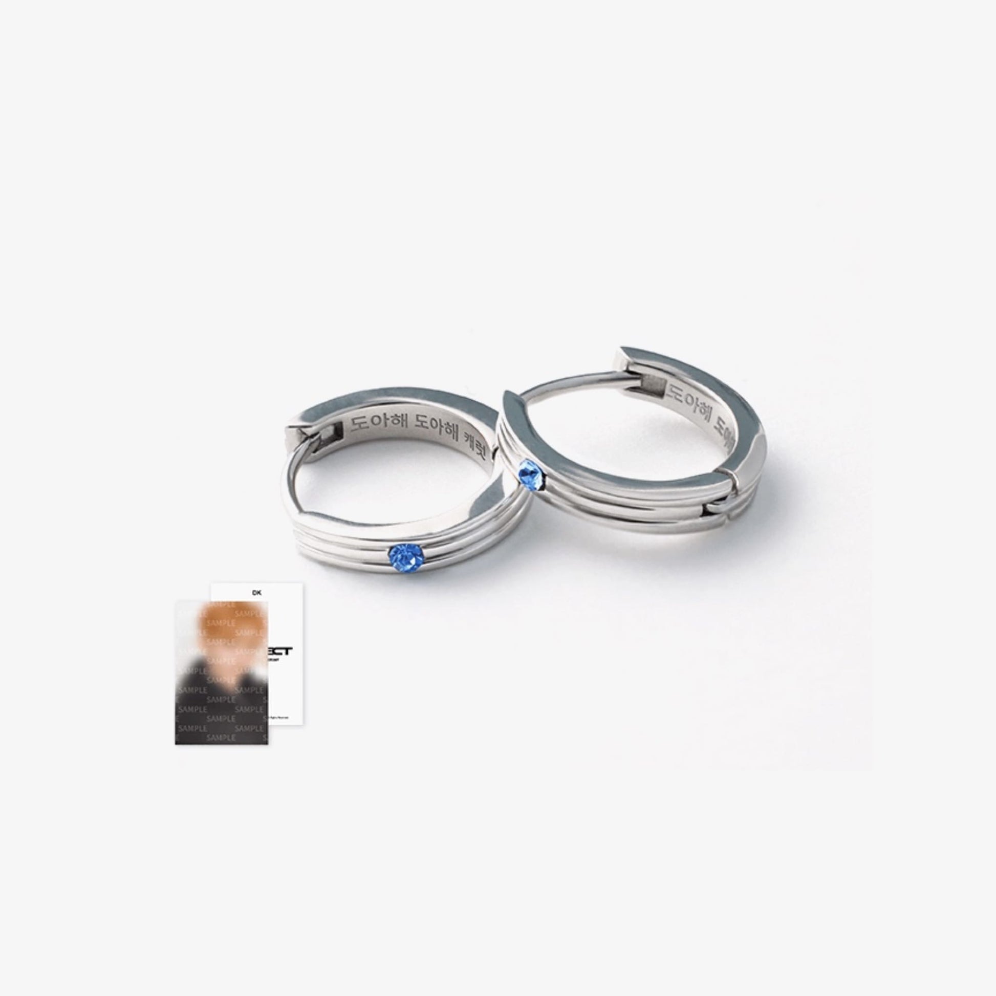 Seventeen 8th Anniversary Earrings Official MD DK Earrings with Photocard.