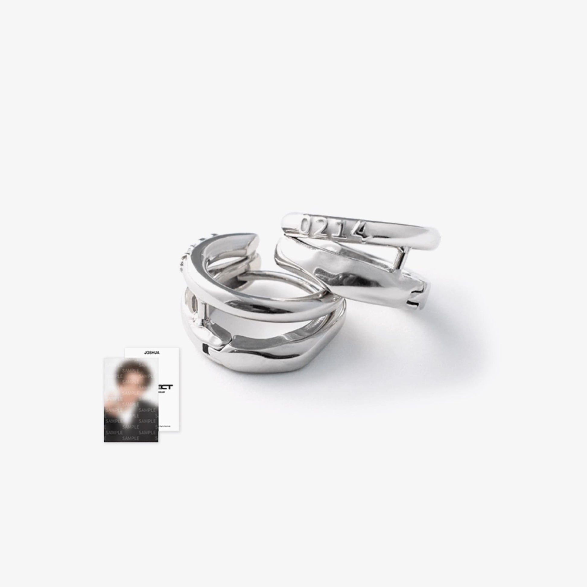 Seventeen 8th Anniversary Earrings Official MD JOSHUA Earrings with Photocard.