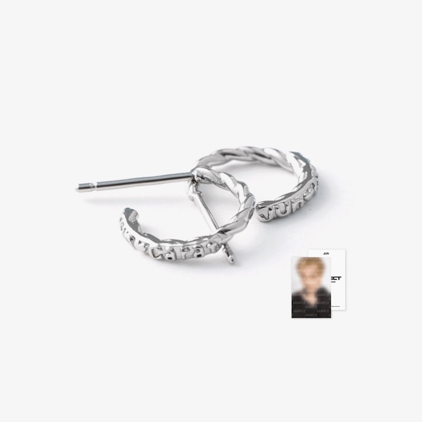 Seventeen 8th Anniversary Earrings Official MD JUN Earrings with Photocard.
