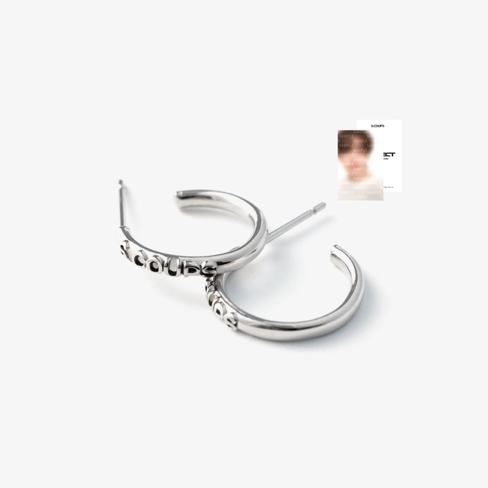 Seventeen 8th Anniversary Earrings Official MD S.COUPS Earrings with Photocard.