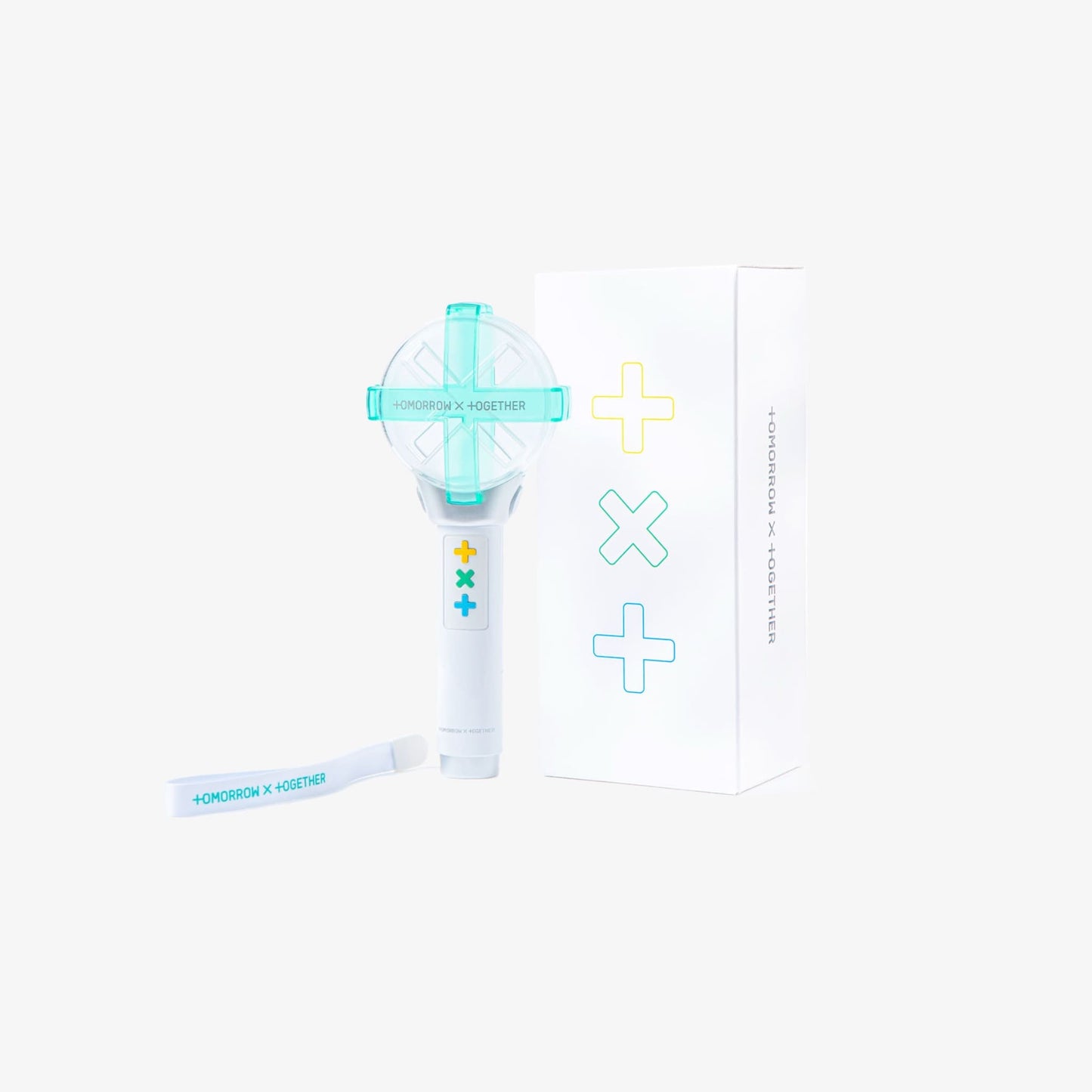 TXT Official light stick (MOA BONG) with Photocards, Strap, Dust bag.