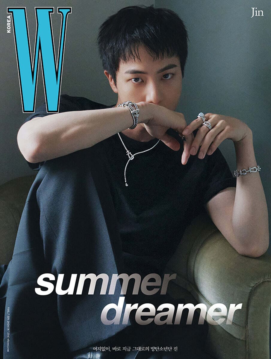 BTS Jin W Magazine 2024 July Issue BTS Jin Cover A Cover