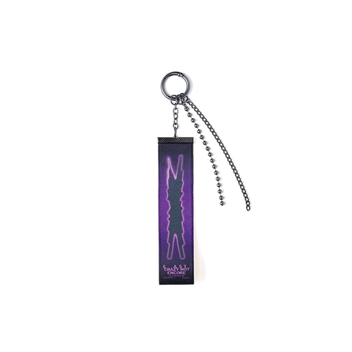 LE SSERAFIM - EASY CRAZY HOT ENCORE TOUR IN SEOUL OFFICIAL MERCH SLOGAN KEYRING