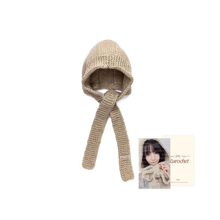 LE SSERAFIM - KKUROCHET OFFICIAL MERCH HOODED SCARF