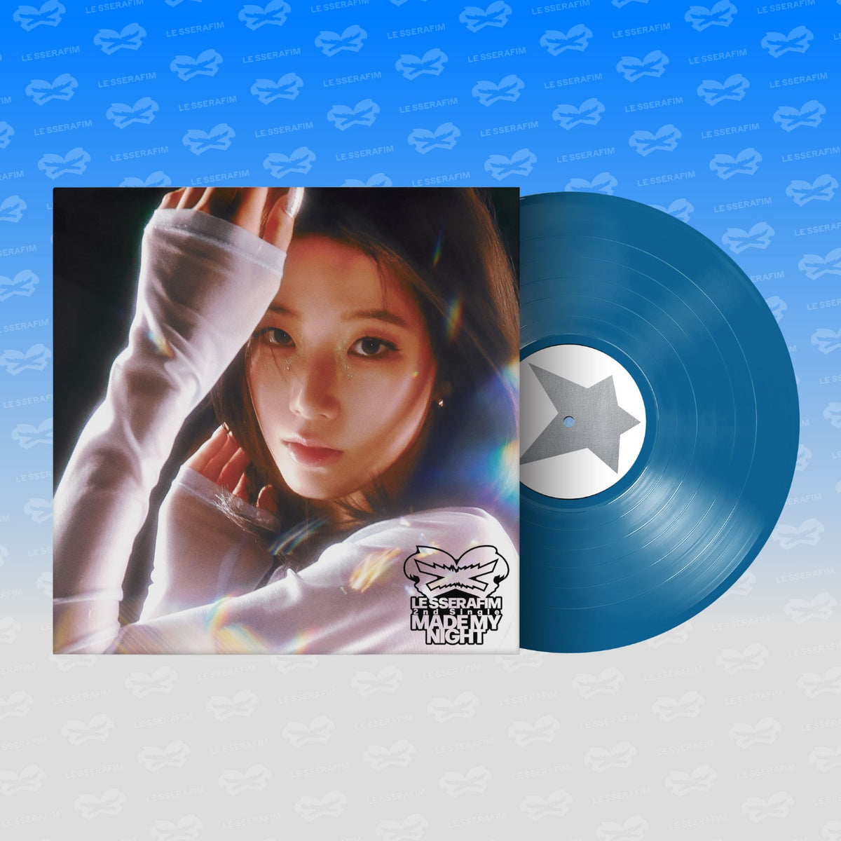 LE SSERAFIM - 2ND SINGLE ALBUM MADE MY NIGHT VINYL (SKY BLUE VER.)
