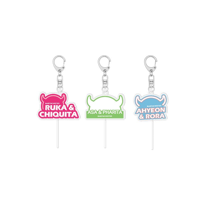 BABYMONSTER - BAEMON HOUSE OFFICIAL MERCH ACRYLIC KEYRING SET
