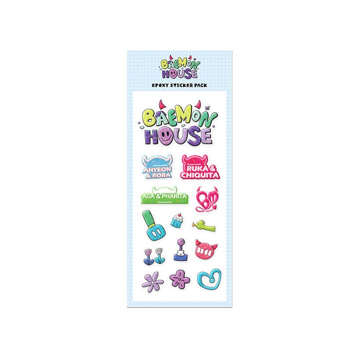 BABYMONSTER - BAEMON HOUSE OFFICIAL MERCH EPOXY STICKER PACK
