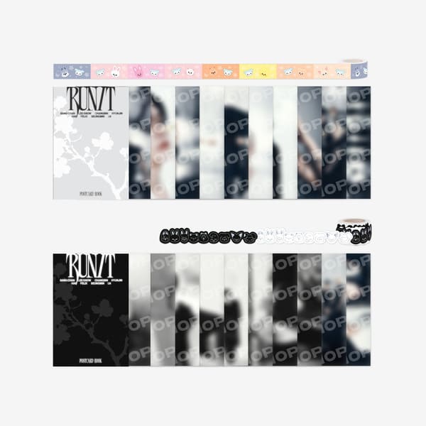 STRAY KIDS - WORLD TOUR RUN IT SEOUL OFFICIAL MERCH POSTCARD BOOK & ROLL STICKER SET
