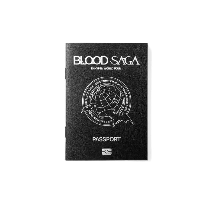 ENHYPEN - WORLD TOUR BLOOD SAGA US EXCLUSIVE OFFICIAL MERCH TOUR PASSPORT