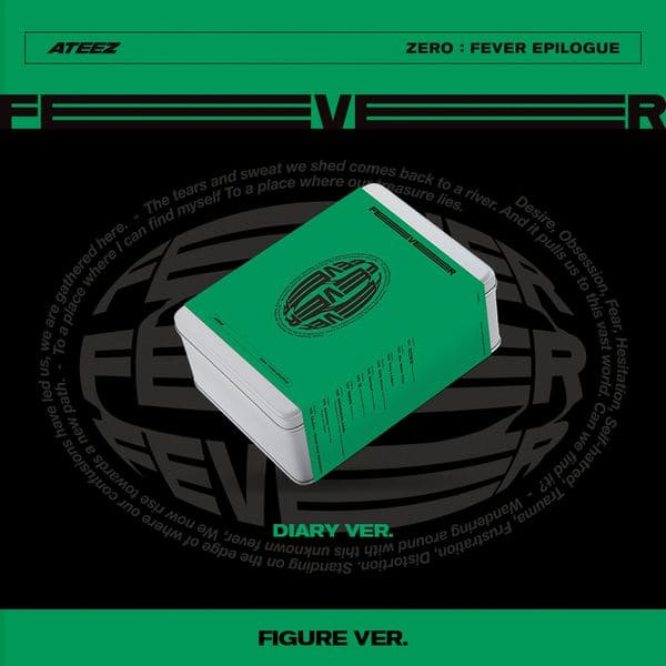ATEEZ 1st Repackage EP Album ZERO : FEVER Epilogue DIARY version (Figure version) with Figure, Photocard.