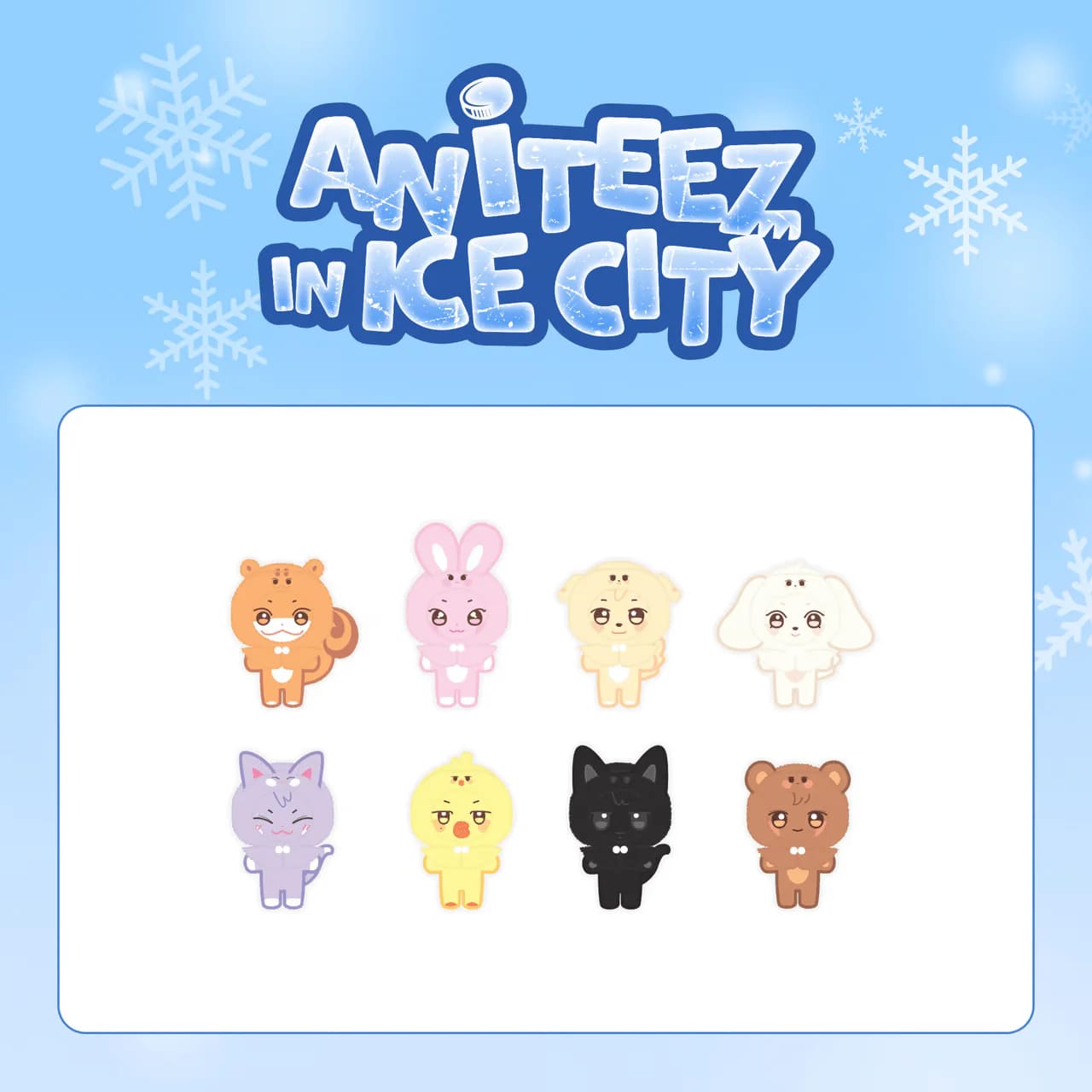 ATEEZ - ANITEEZ IN ICE CITY OFFICIAL MERCH PLUSH DOLL COVER (A VER.)