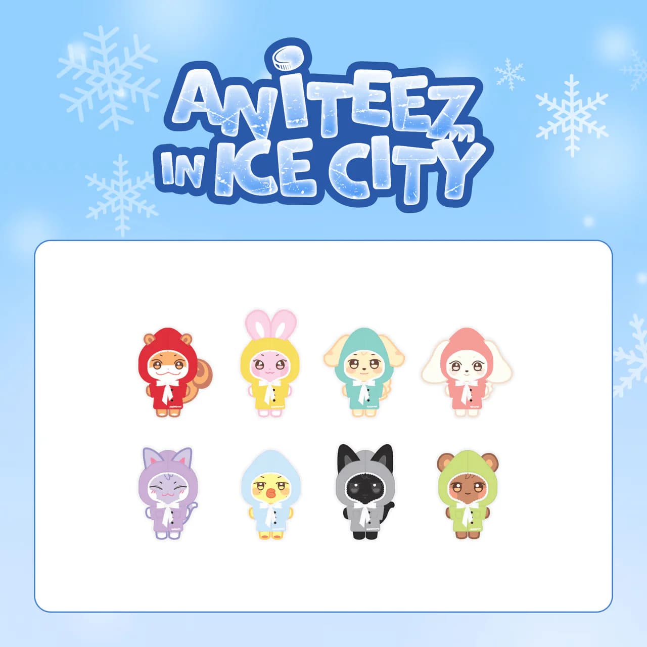 ATEEZ - ANITEEZ IN ICE CITY OFFICIAL MERCH PLUSH DOLL COVER (B VER.)