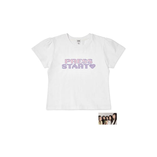 ILLIT - 2026 ILLIT LIVE PRESS START♥ OFFICIAL MERCH CROP T-SHIRT