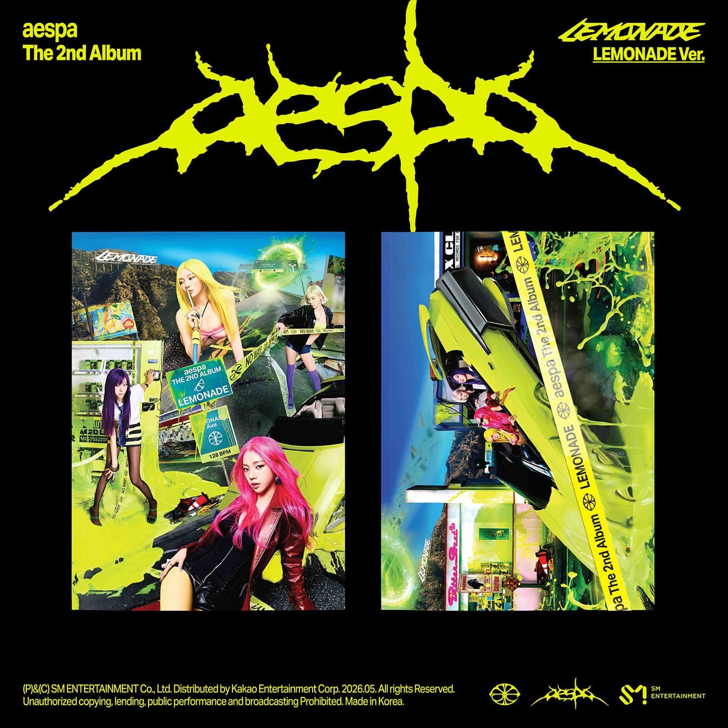 AESPA - 2ND FULL ALBUM LEMONADE (LEMONADE VER.)