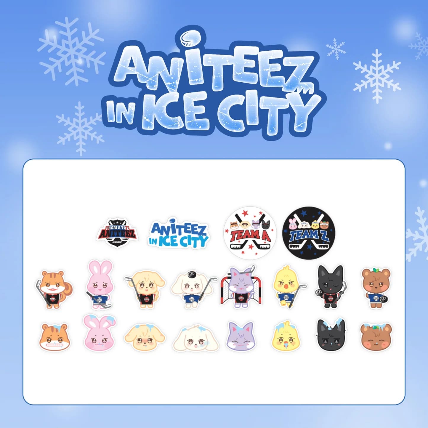 ATEEZ - ANITEEZ IN ICE CITY OFFICIAL MERCH DECO STICKER SET