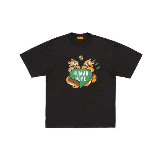 BTS J-HOPE X HUMAN MADE - HUMAN HOPE OFFICIAL MERCH GRAPHIC T-SHIRT BLACK
