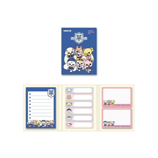 IVE - 2025 IVE MINIVE POP-UP WELCOME TO MINIVE SCHOOL OFFICIAL MERCH MINIVE STICKY NOTE PAD SET