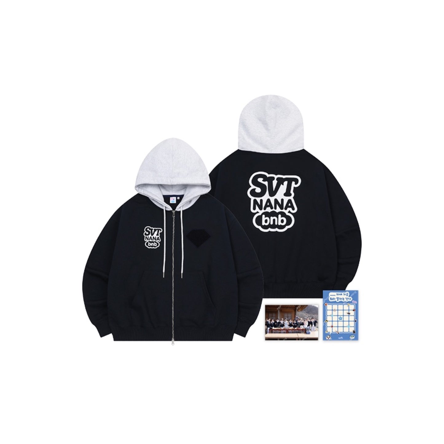 SEVENTEEN  - NANA BNB WITH SEVENTEEN OFFICIAL MERCH ZIP-UP HOODIE