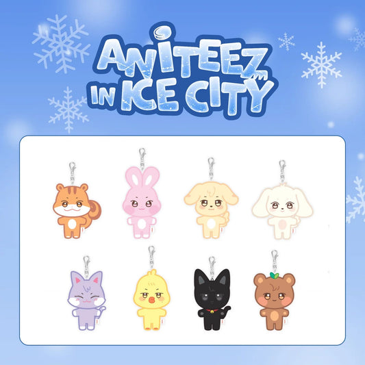 ATEEZ - ANITEEZ IN ICE CITY OFFICIAL MERCH PLUSH KEYRING