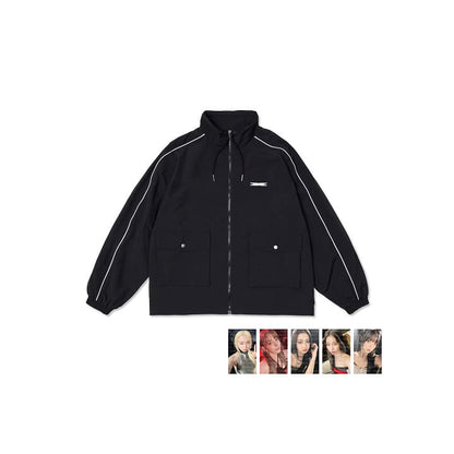 LE SSERAFIM - EASY CRAZY HOT OFFICIAL MERCH JACKET (BLACK)