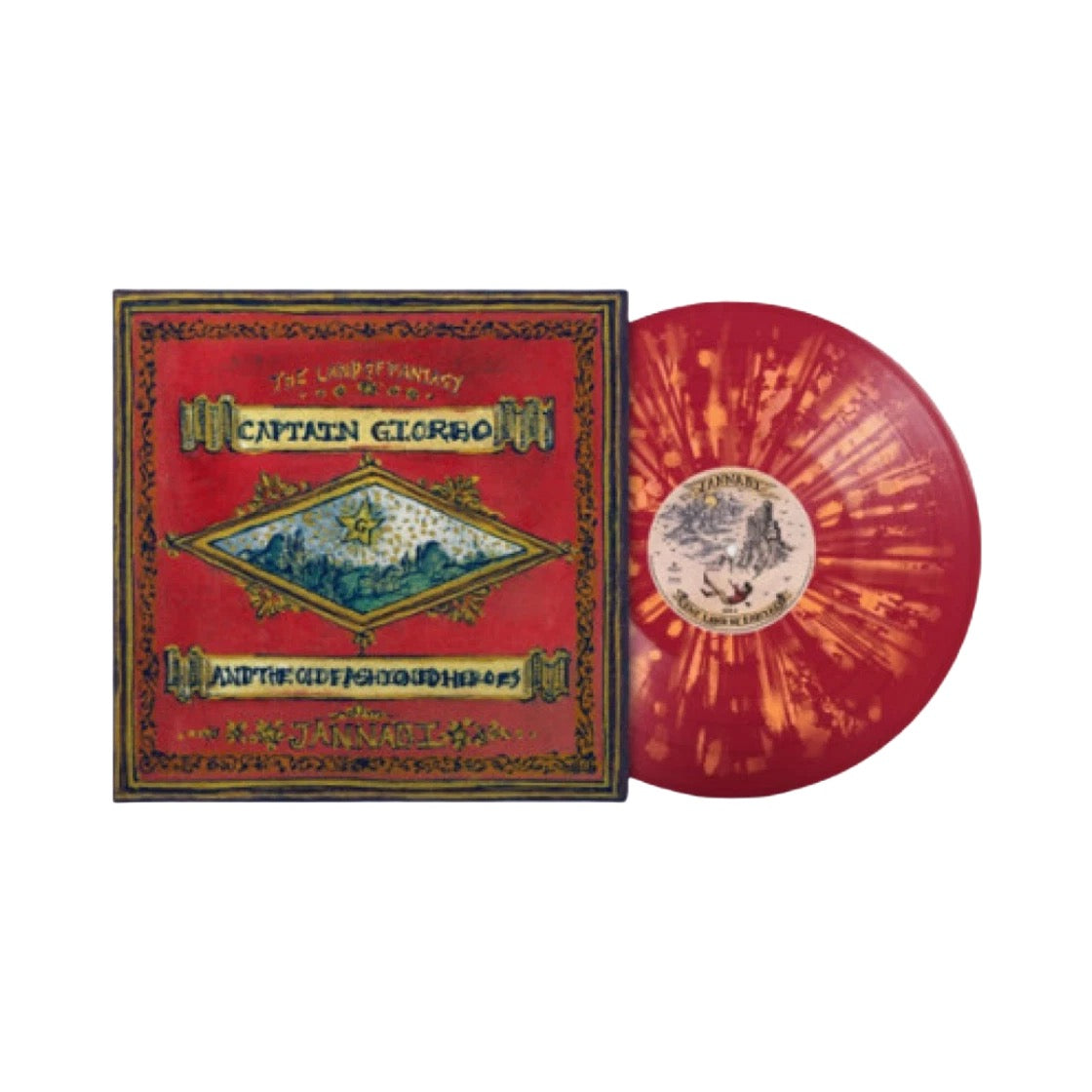JANNABI - 3RD FULL ALBUM THE LAND OF FANTASY 환상의 나라 LP (CLEAR RED & ORANGE SPLATTER MIX)