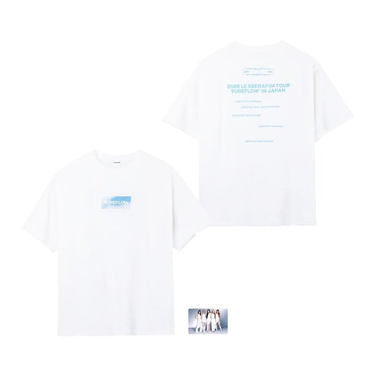 LE SSERAFIM - WORLD TOUR PUREFLOW IN JAPAN OFFICIAL MERCH S/S T-SHIRT (BASIC)