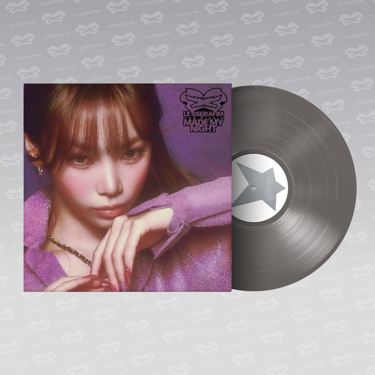 LE SSERAFIM - 2ND SINGLE ALBUM MADE MY NIGHT VINYL (CHIC SILVER VER.)