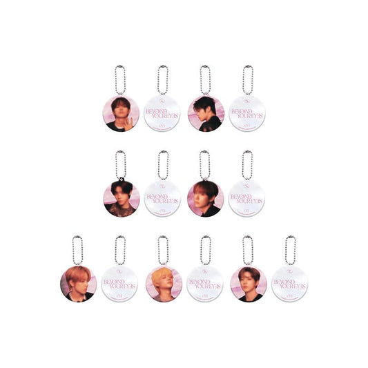 CLOSE YOUR EYES - 1ST TOUR BEYOND YOUR EYES OFFICIAL MERCH REFLECTOR KEYRING