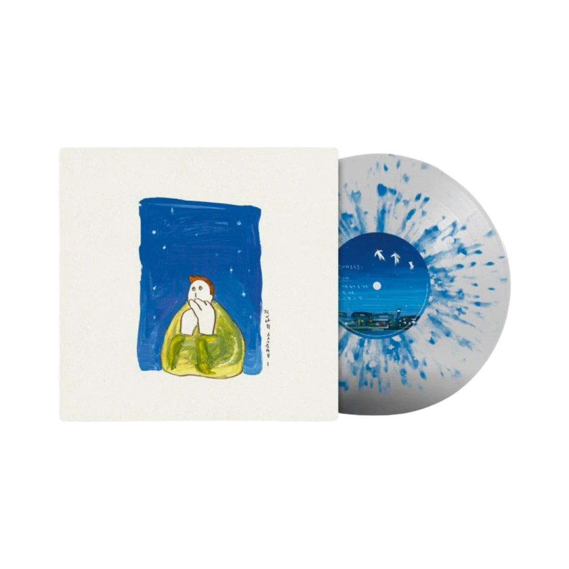 JANNABI - 2ND EP ALBUM SMALL PIECES 소곡집 I A THOUGHT ON AN AUTUMN NIGHT 가을밤에 든 생각 LP (CLEAR & BLUE SPLATTER MIX)