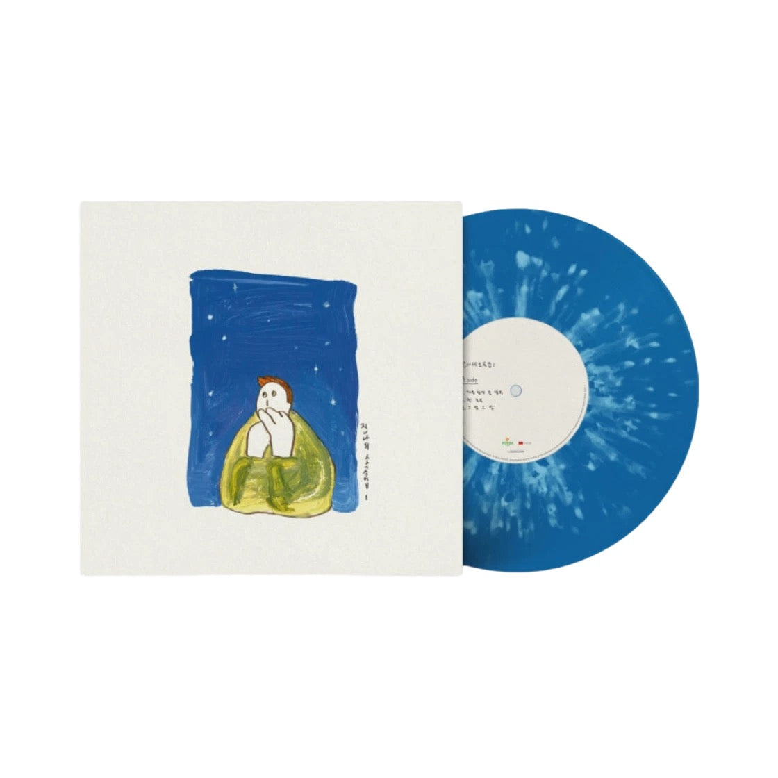 JANNABI - 2ND EP ALBUM SMALL PIECES 소곡집 I A THOUGHT ON AN AUTUMN NIGHT 가을밤에 든 생각 LP (BLUE & WHITE SPLATTER MIX)