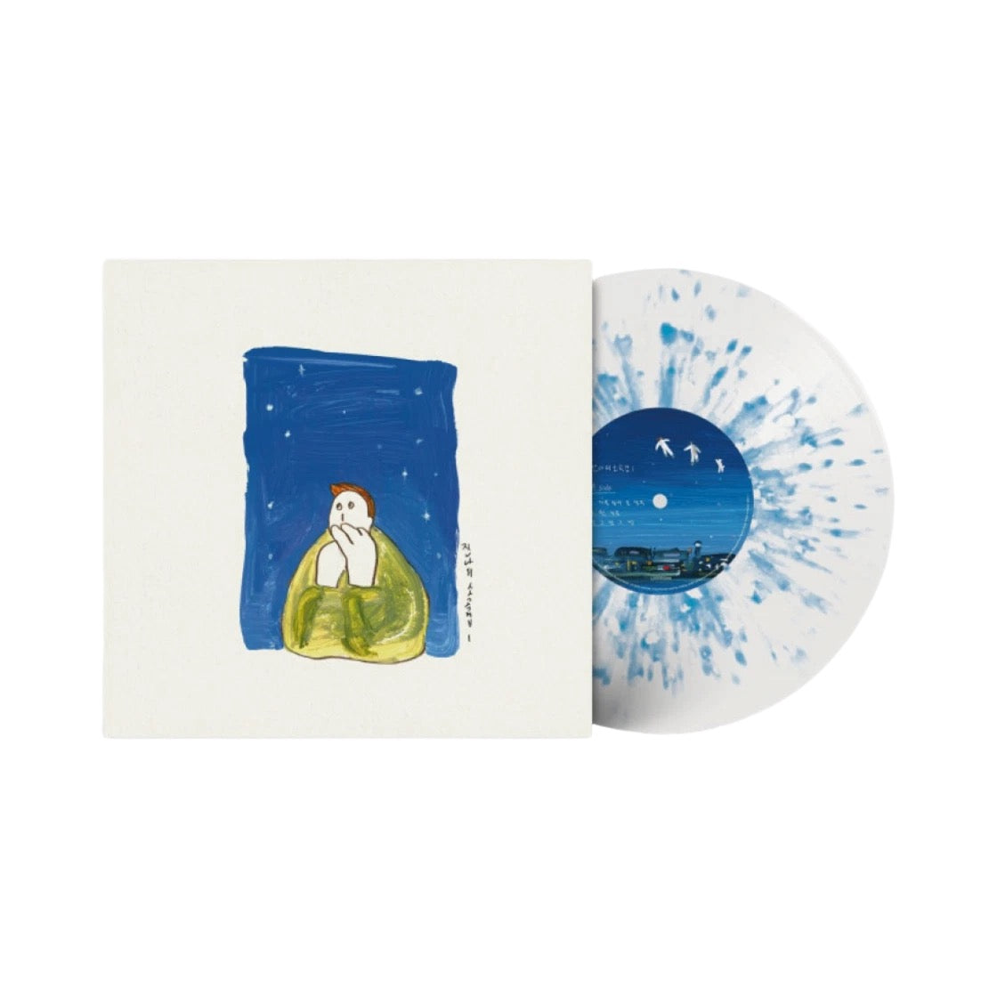 JANNABI - 2ND EP ALBUM SMALL PIECES 소곡집 I A THOUGHT ON AN AUTUMN NIGHT 가을밤에 든 생각 LP (WHITE & BLUE SPLATTER MIX)