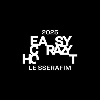 LE SSERAFIM - EASY CRAZY HOT OFFICIAL MERCH SLOGAN (MULTI)