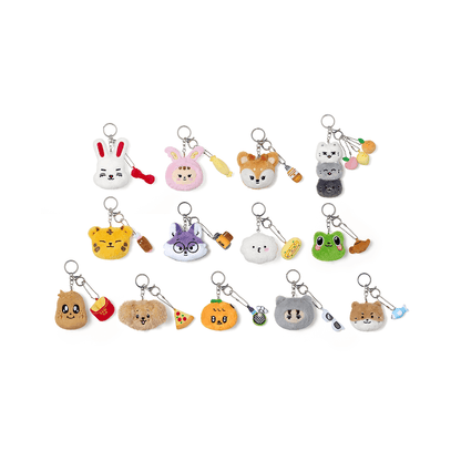 SEVENTEEN - MINITEEN OFFICIAL MERCH FACE PLUSH KEYRING