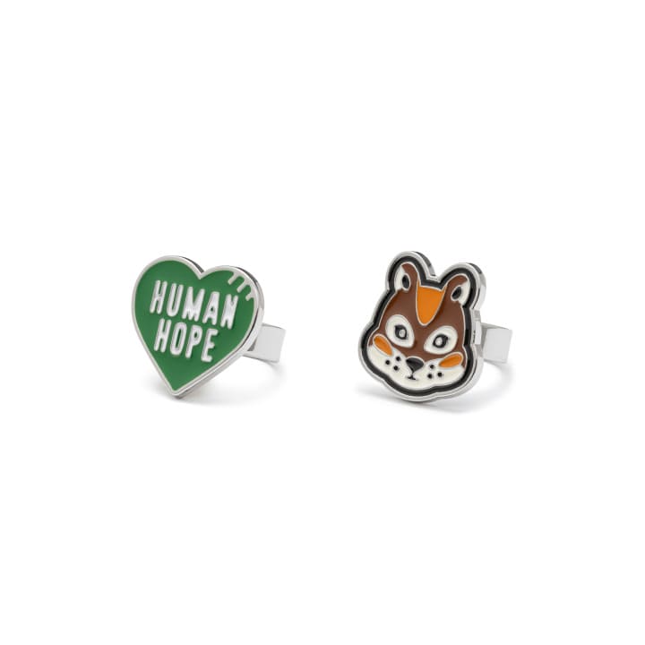 BTS J-HOPE X HUMAN MADE - HUMAN HOPE OFFICIAL MERCH RING SET (SEASON 2)