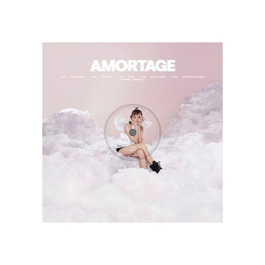 BLACKPINK JISOO 1st Mini Album AMORTAGE Vinyl Pink version with Photobook, Poster, Sticker