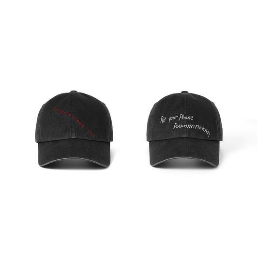 CORTIS - WORLD TOUR PUT YOUR PHONE DOWN OFFICIAL MERCH TOUR BALL CAP (BLACK)