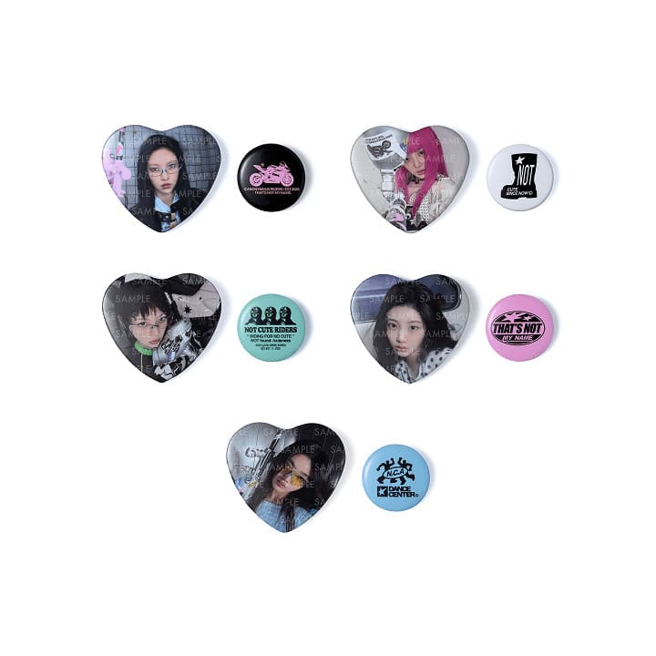 ILLIT - NOT CUTE ANYMORE OFFICIAL MERCH CAN BADGE SET