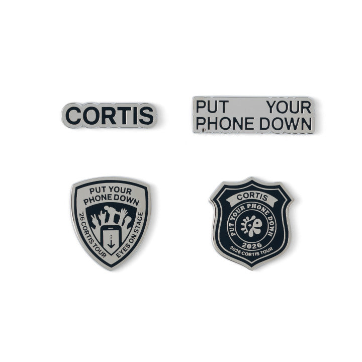 CORTIS - WORLD TOUR PUT YOUR PHONE DOWN OFFICIAL MERCH PYPD BADGE SET