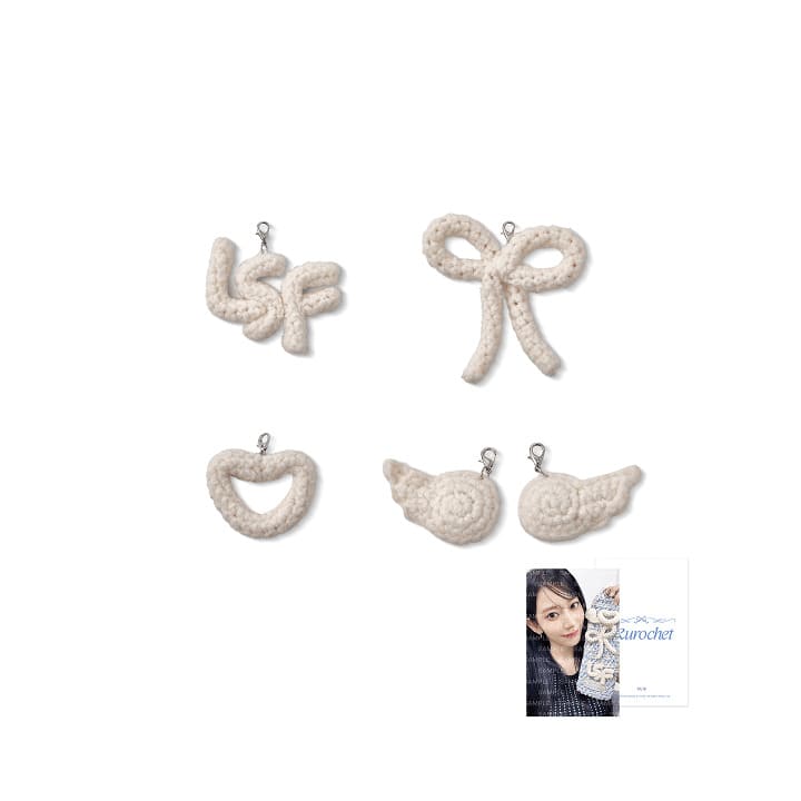 LE SSERAFIM - KKUROCHET OFFICIAL MERCH POUCH CHARM SET
