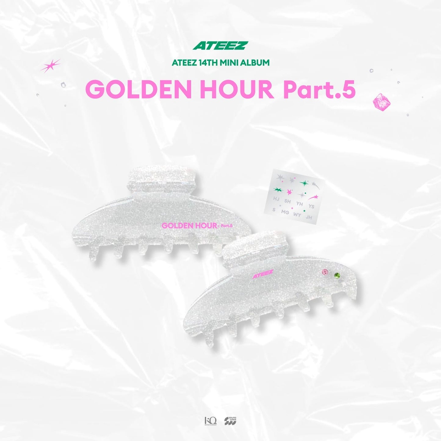ATEEZ - 14TH MINI ALBUM GOLDEN HOUR : PART.5 POP-UP STORE OFFICIAL MERCH HAIR CLIP